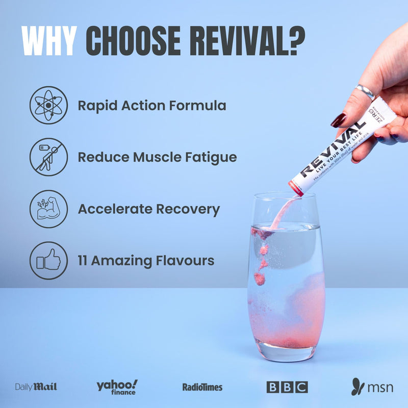 Revival Zero Rehydration Electrolytes Powder - Sugar Free Hydration Sachet Drink with Vitamins C, B1, B3, B5, B12-14 Pack Pineapple Twist 14 Servings (Pack of 1)