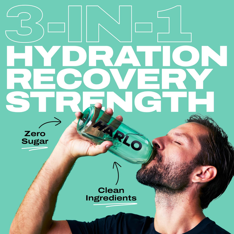 [Australia] - Harlo - Raspberry Salt Electrolyte Drink Mix with Bovine Collagen & Creatine- Creatine Monohydrate Powder - Energy Drink Powder - Pre Workout Powder - Sugar Free Energy Drinks - Post Workout Recovery 