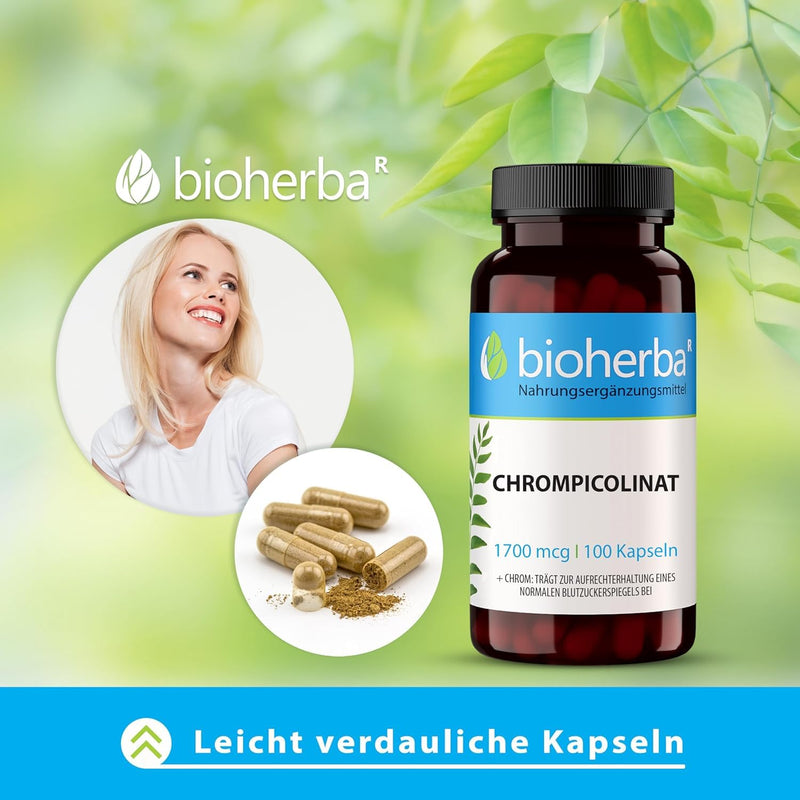 [Australia] - Chromium from Chromium Picolinate High Dose 1700 mcg - 200 Capsules Laboratory Tested by BIOHERBA 1 Piece (Pack of 200) 