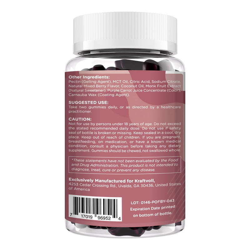 Beet Root Gummies 6000mg – Nitric Oxide Booster with Grape Seed, Pomegranate, Vitamins C & B12 – Nitric Oxide Supplements for Men – Mixed Berry Flavor – 60 Gummies