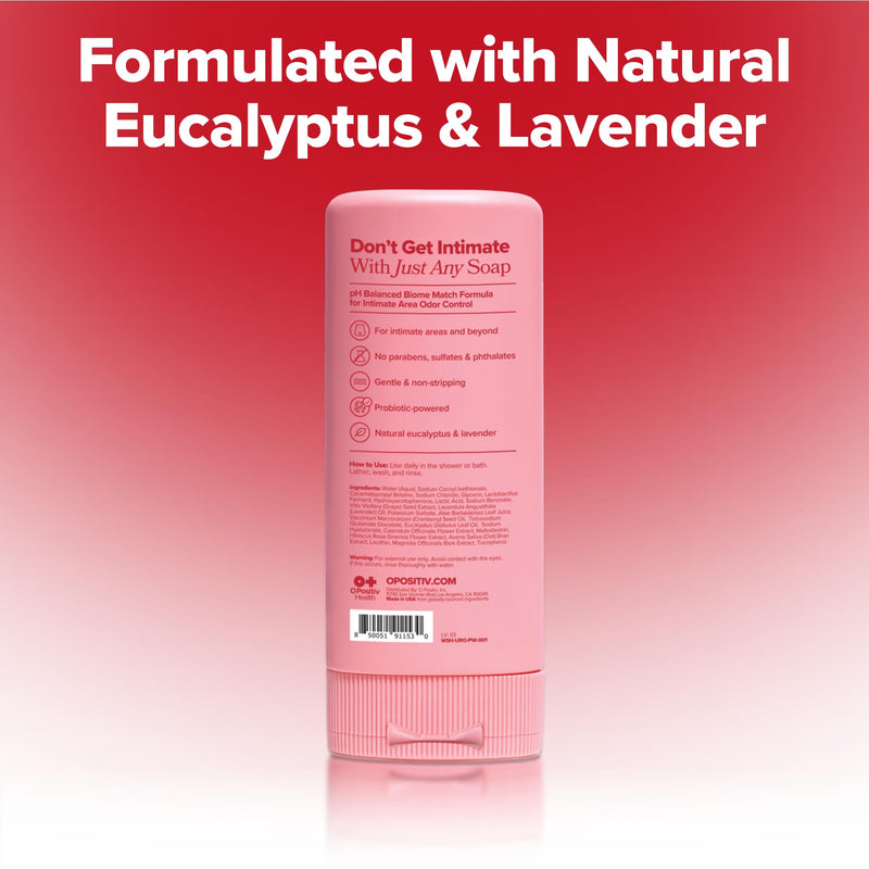[Australia] - O Positiv URO pH Balanced Probiotic Wash ‚Äì Odor Control, pH Balance, Dryness & Irritation Support for Intimate Areas ‚Äì Probiotics & Lactic Acid ‚Äì 6.75 oz 