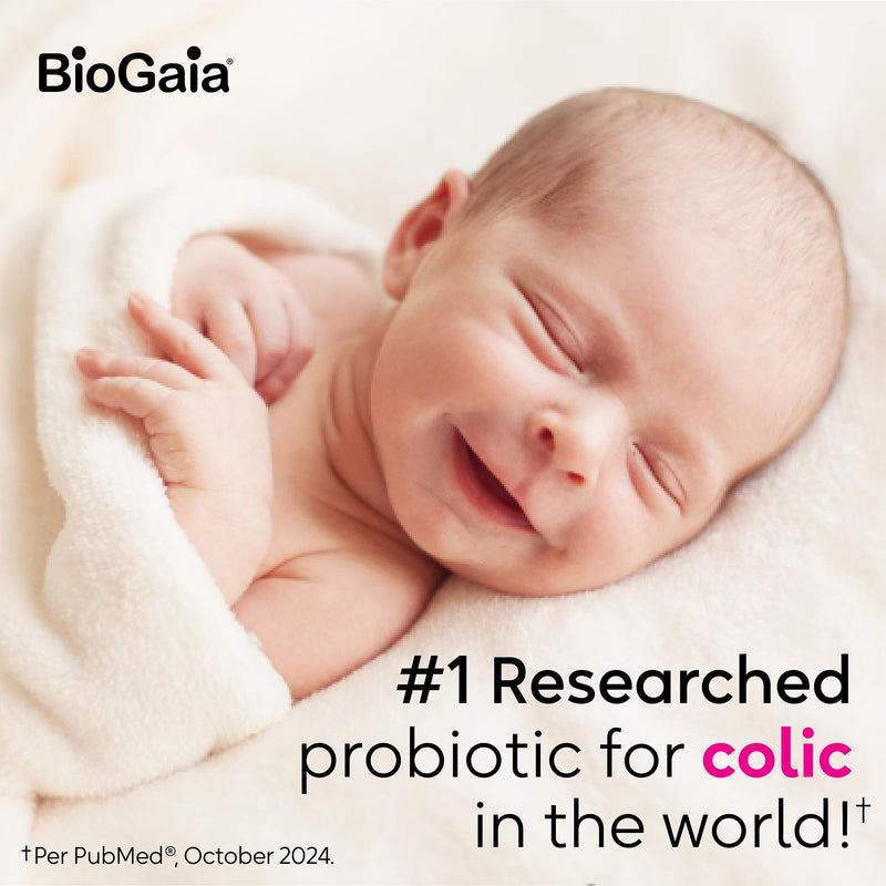 [Australia] - BioGaia Protectis Baby Probiotic Drops | Colic & Gas Relief + Vitamin D | Safe for Newborns | Ease Crying, Fussing, Colic, Gas, Spit-ups & Constipation | No Dairy, Soy & Gluten | 50 Day Supply | 10mL 0.34 Fl Oz (Pack of 1) 