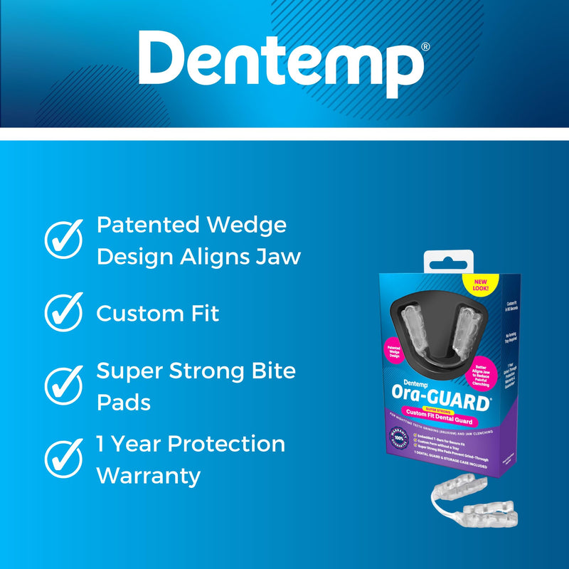 [Australia] - Dentemp Ora-GUARD Custom Fit Dental Guard - Bruxism Night Guard for Teeth Grinding (Two Pack) - Mouth Guard for Clenching Teeth at Night - Mouth Guard for Sleeping - Relieve Soreness in Jaw Muscles… 