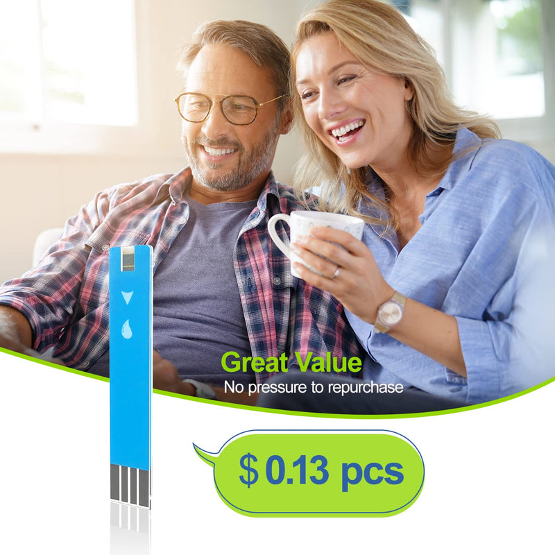 [Australia] - AUVON I-QARE DS-W Draw-in Blood Glucose Test Strips for use with AUVON DS-W Diabetes Sugar Testing Meter (No Coding Required, 300 Count) 
