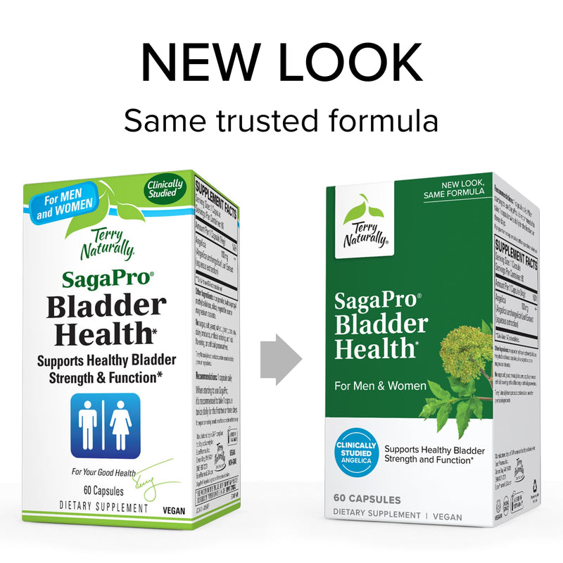 [Australia] - Terry Naturally SagaPro Bladder Health - 60 Capsules - Supports Bladder Strength & Function for Men & Women - Non-GMO, Vegan, Gluten Free - 60 Servings 60 Count (Pack of 1) 