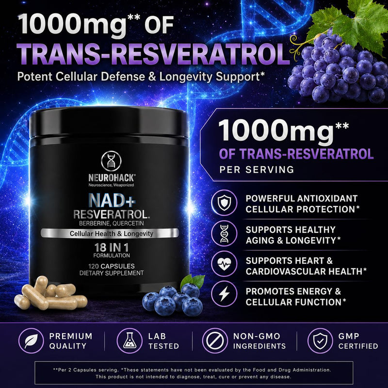 NAD+ 18-in-1 Mineral Fusion, Dietary Supplement (New Better Value Packaging 120 Capsules)