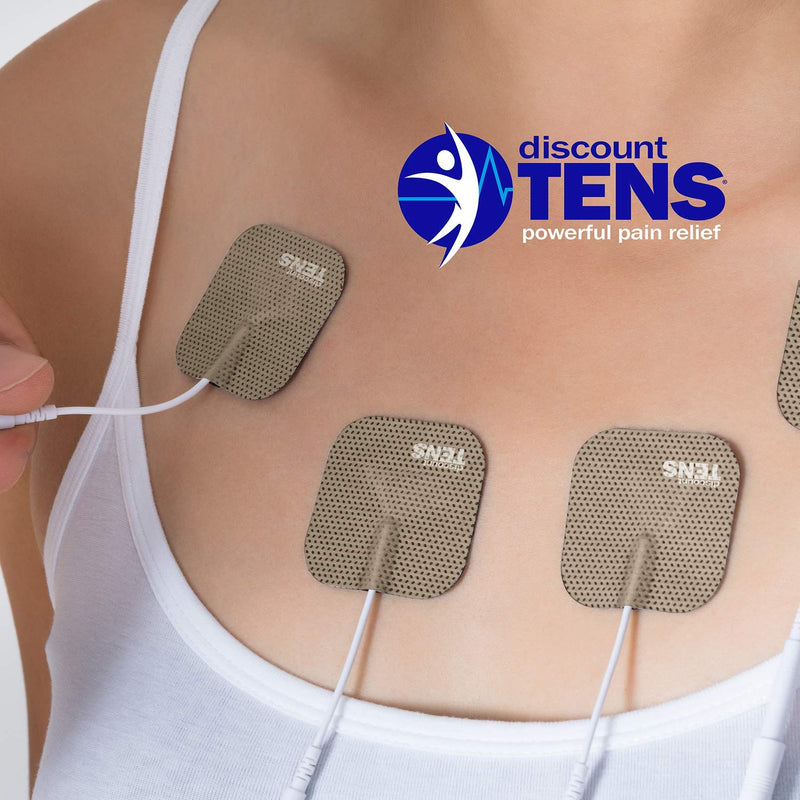 Discount TENS Deluxe Kit Compatible with TENS 7000, 28 Pads | Includes 20 2 x 2 inch pads, 8 2 x 4 inch pads, lead wires, port doublers and ear clips Deluxe Assortment