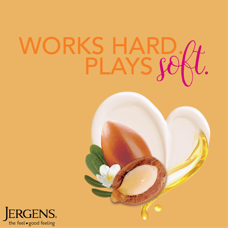 Jergens Deep Restoring Argan Oil Body Lotion For Dry Skin, 16.8 fl oz | Vitamin E, Restores Hydration, Long-Lasting Moisture, Lightweight Feel, Fast Absorption 16.8oz Lotion 16.8 Fl Oz (Pack of 1)