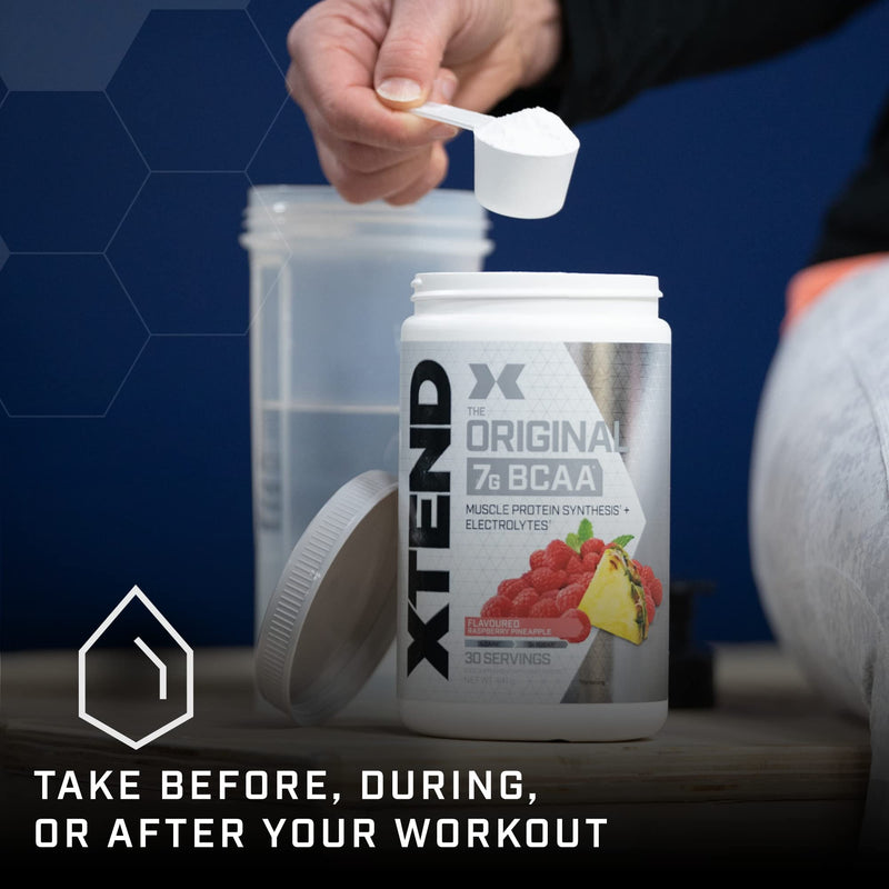 XTEND Original BCAA Powder Smash Apple 30 Servings | 7g BCAAs Per Serving | Sugar Free Branched Chain Amino Acids and Electrolytes Powder for Post Workout Muscle Recovery and Hydration