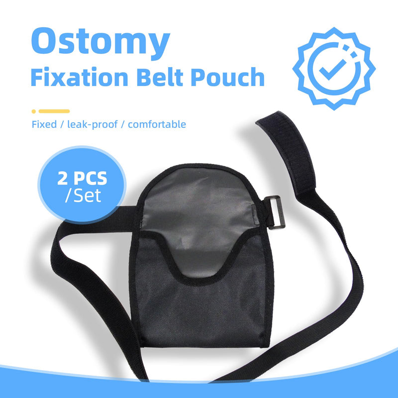 [Australia] - 2 Pack Waterproof Ostomy Bag Covers Universal Colostomy Bags Shower Cover for Ileostomy Ostomy Supplies Adjustable Stoma Pouch Protector for Men & Women 
