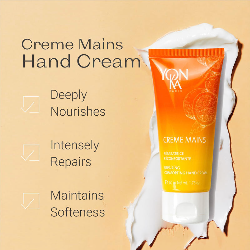 Yonka Sweet Orange Shea Butter Hand Cream | Vitamins E and Grape Seed Oil, Soften and Repair, Mandarin and Citrus Scent, Nourish Dry Hands, Nails and Cuticles, 1.73 oz