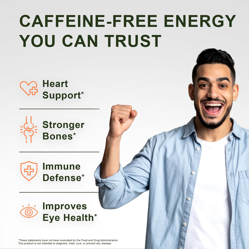 Noor Vitamins Energy+ Multivitamin; Halal Vitamin for Energy Production & Immunity, 26 Vitamins & Minerals, Black Seed, Dates, Honey, for Men & Women. Gelatin Free, 2 Month Supply