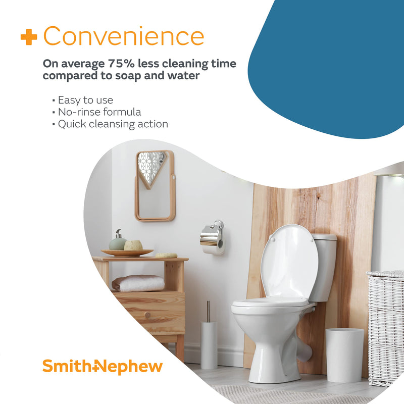 [Australia] - Smith+Nephew SECURA◊ Total Body Foam Cleanser, Foaming Waterless Body Cleanser, No- Rinse Skin Cleanser with Pump Dispenser, 8.5 Ounces 