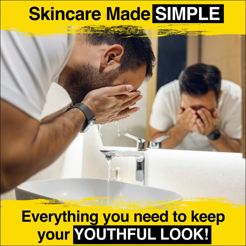 [Australia] - Lumin - Dynamic Duo - Skin Care kit for Men - Includes: Charcoal Face Wash Daily Detox & Daily Face Moisturizer,Suitable for all skin types, Daily Use, Two Month Supply 