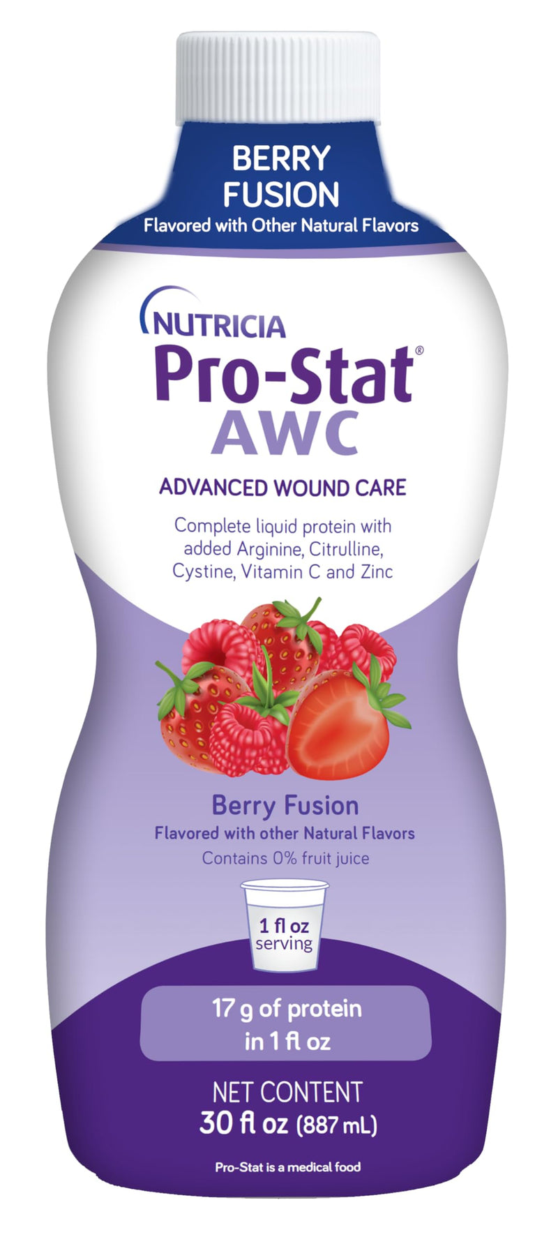 [Australia] - Pro-Stat Advanced Wound Care (AWC), Concentrated Liquid Protein Medical Food - Berry Fusion Flavor, 30 Fl Oz bottle 30 Fl Oz (Pack of 1) 
