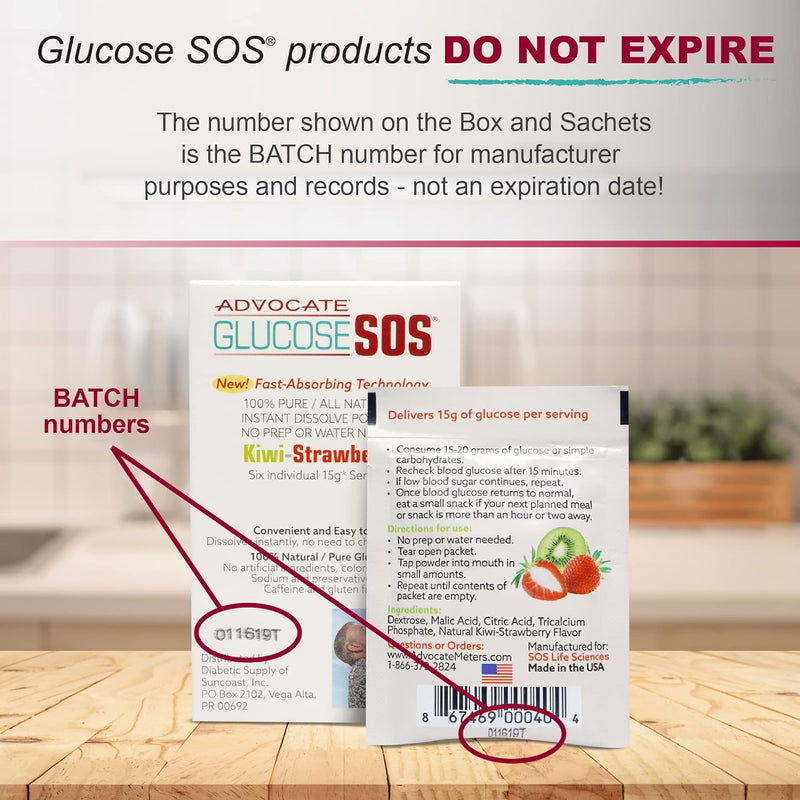 [Australia] - Glucose SOS Glucose Berry Medley Glucose Powder, Natural Dextrose Packets, Fast-Absorption, Instantly Dissolves, No Water Needed, 6 Sachets per Box 0.55 Ounce (Pack of 6) 