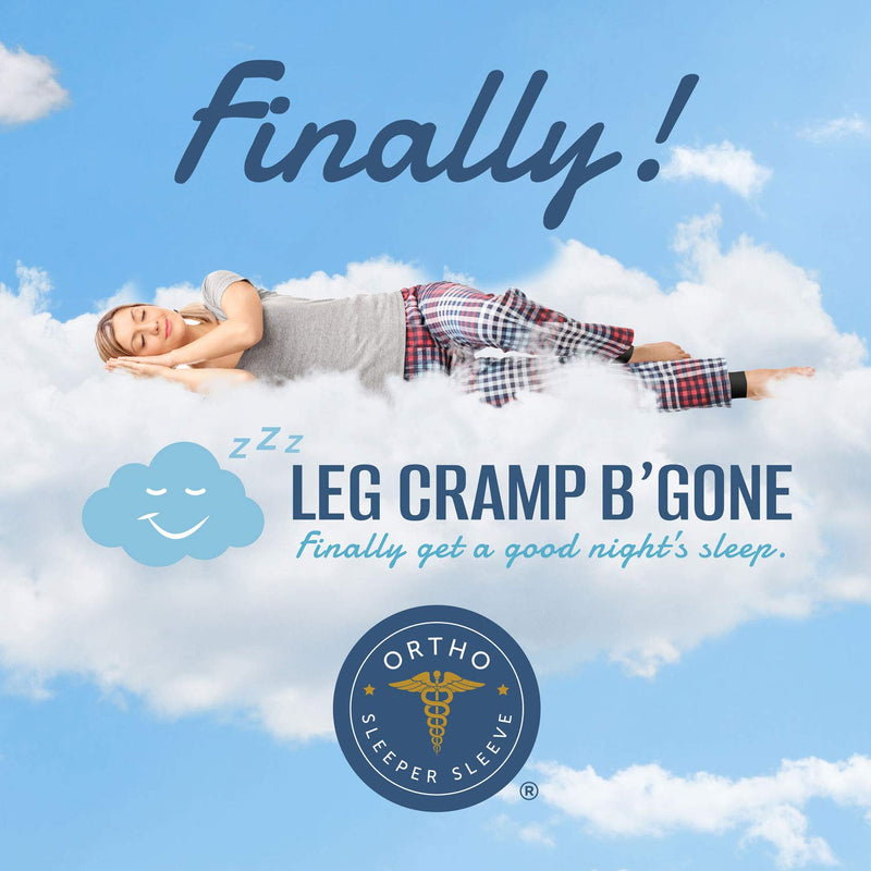Sleeper Sleeves Can Stop and Prevent Night Leg and Foot Cramps - The Original Easy On, Easy Off - Made in USA - Maximum Calf Size - 14 1/2 INCH Circumference - DO NOT Exceed, Pain Will Increase