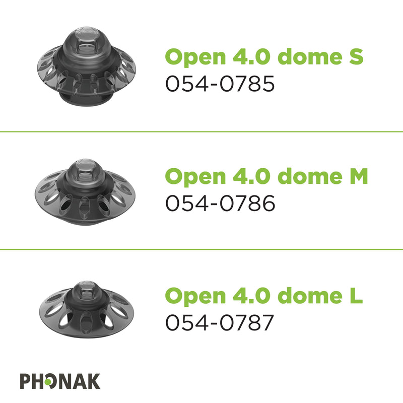 [Australia] - Phonak Open 4.0 Dome Medium (0.35 inch=9mm) 10 Domes, Genuine OEM Switzerland Replacement by Sonova, Hearing Aid Domes for Phonak Audeo Marvel Paradise Lumity Accessories -1 Pack/10 Domes Total 