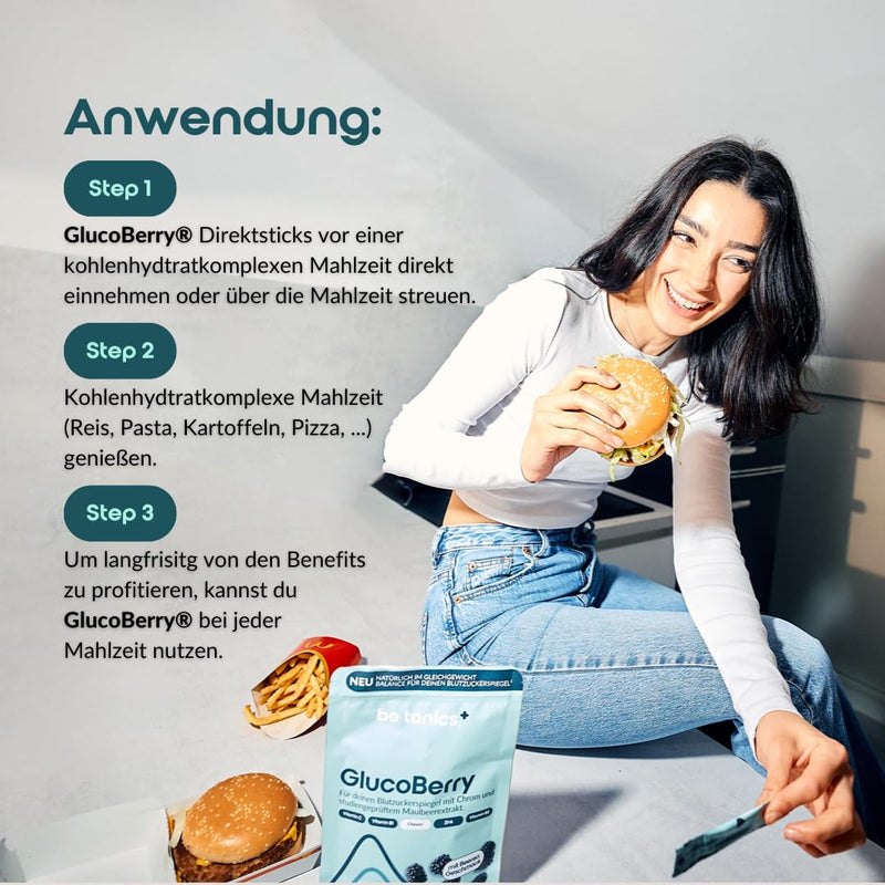 [Australia] - be tanics GlucoBerry Blood Sugar Balance Glucose with Reducose 28 Direct Sticks Berry 2.5 g (Pack of 28) 