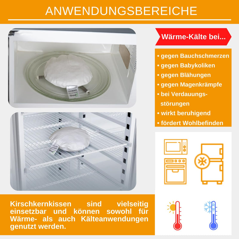 [Australia] - Baby heat pillow - heat belt cherry stones - cherry stone pillow for babies & toddlers - grain pillow for stomach ache & flatulence - gift for birth & baptism 