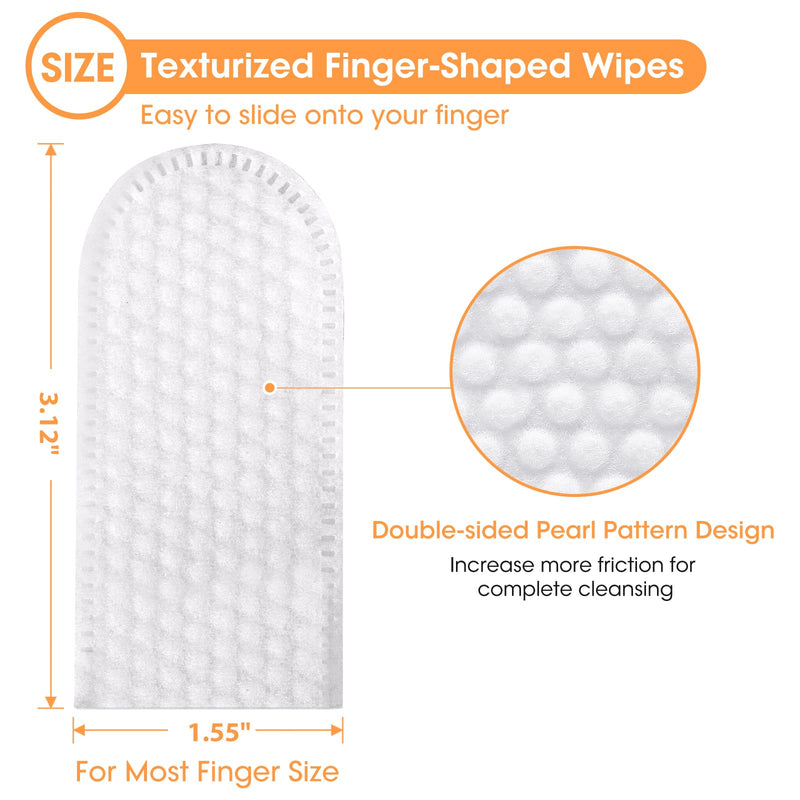 Dental Care Finger Wipes for Dogs & Cats, Reduces Plaque & Tartar Freshens Breath, Pre-Soaked Pet Teeth Wipes, Easy to Use Disposable Oral Cleaning Pads, Peanut Flavor Peanut Butter 50 Count - PawsPlanet Australia