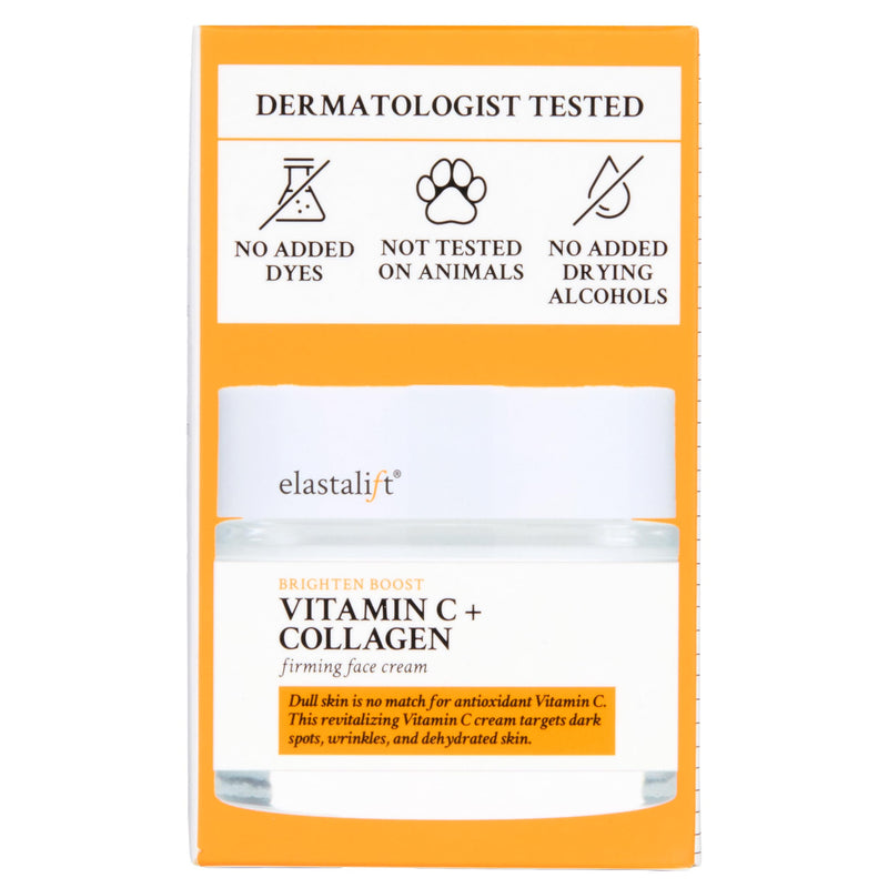 Elastalift Vitamin C Firming Face Cream Moisturizer Skin Care Facial Lotion, Potent Vitamin C Gel Cream For Face Targets Dry Skin, Age Spots, Wrinkles, Hyperpigmentation, & Sun Damaged Skin, 2 Fl Oz