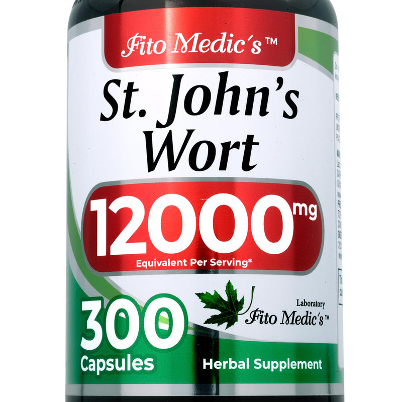 [Australia] - FITO MEDIC'S St. Johns Wort | St. Johns Wort Leaf Capsules | 300 Capsules | Concentrated Extract | Highly Absorbable Herbal Supplement 