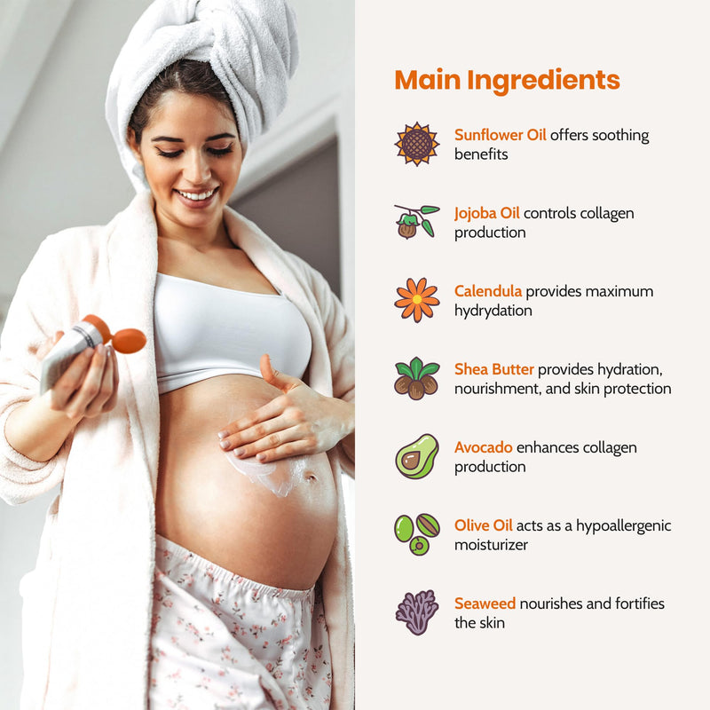 [Australia] - Stretch Mark Remover For Pregnancy, Anti Striae - Anti Stretch Marks, All Natural Organic Maternity Stretch Mark Prevention Lotion With Shea Butter Avocado and Olive Oil 7.03 Ounce 