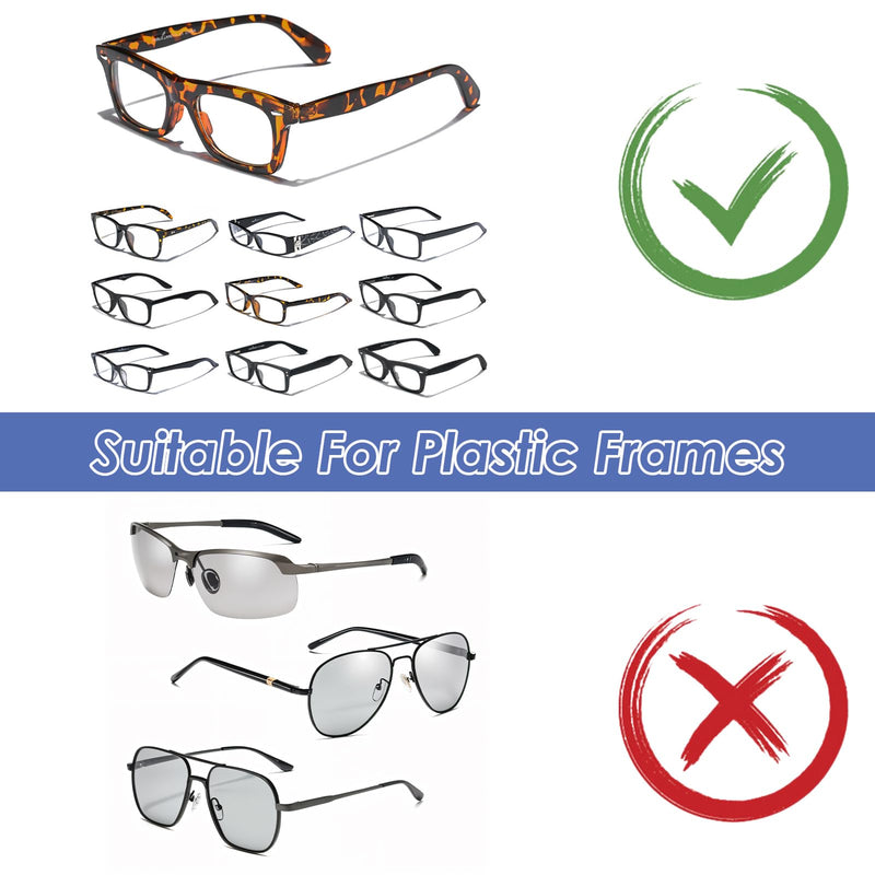 [Australia] - Yuanchu 20 pairs of silicone nose pads, self-adhesive non-slip nose pads for glasses, transparent glasses pad with adhesive backing, 1 mm soft nose grips for glasses and sunglasses (transparent). 