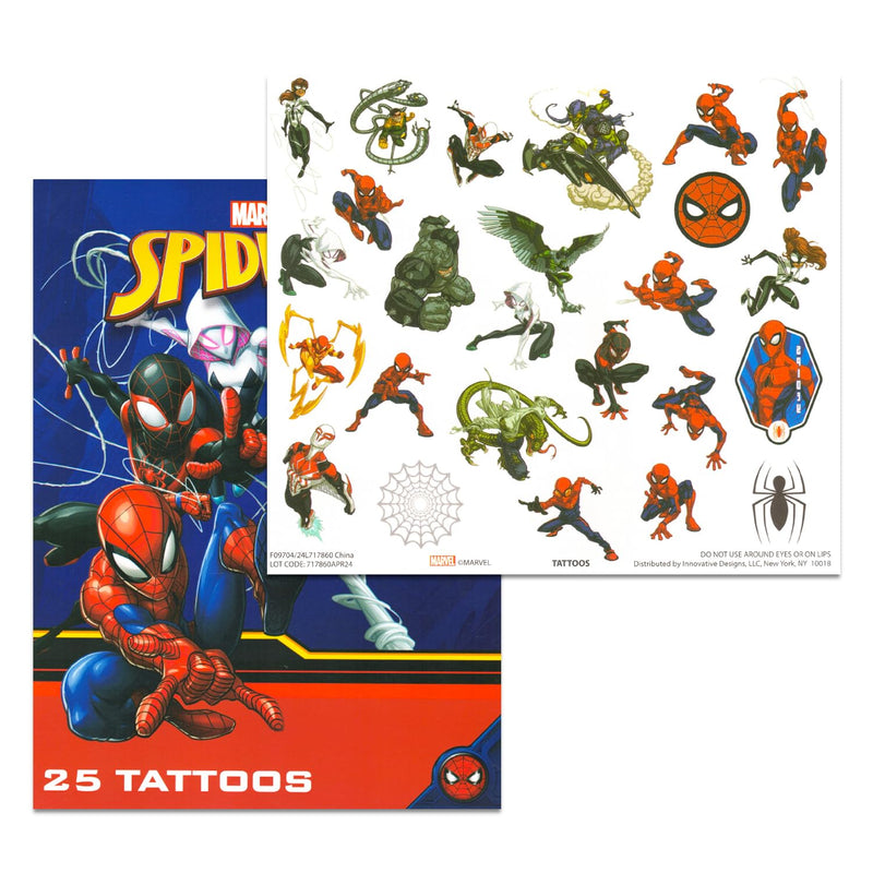 Spiderman Travel Bags for Kids - Bundle with Spiderman Duffle Bag, Spidey Bag, Water Bottle, Stickers, More | Spiderman Bag Set