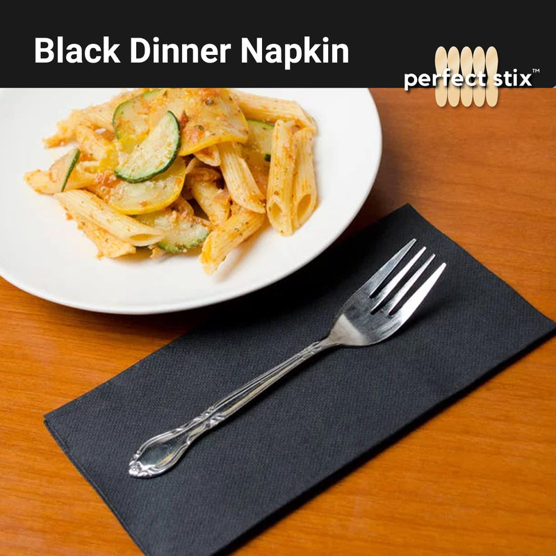[Australia] - Perfectware 2 Ply Black Dinner Napkin Pack of 125 Pack of 125ct 