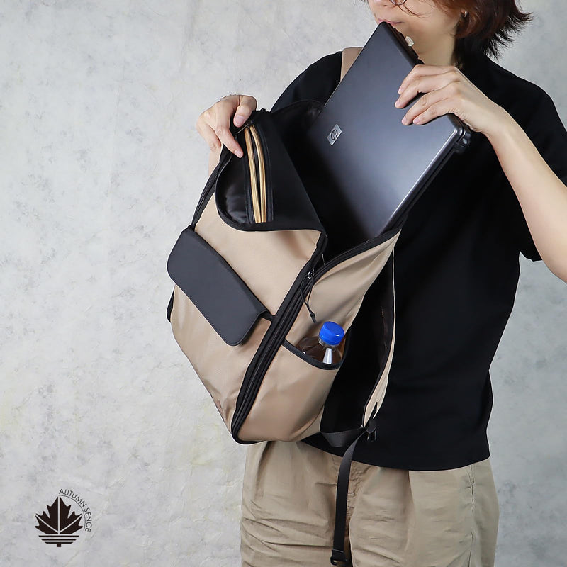 Travel Laptop Backpack Large Hanging Toiletry Organizer Water-Repellent Hygiene Bag (Khaki+) Khaki+