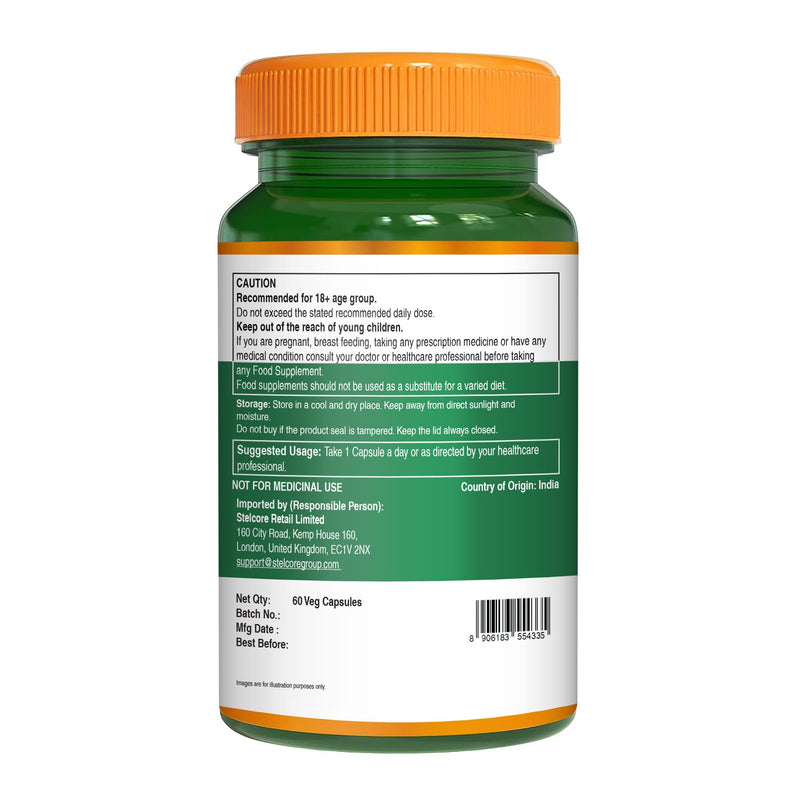 Pure Nutrition Resveratrol 250mg with Grape Seed Extract 5000mcg | 60 Caps | Powerful Antioxidant for a Healthy Heart Function | Non-GMO
