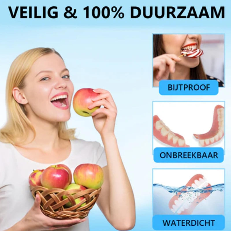[Australia] - Soft Silicone Denture Liners – Comfortable Fit Denture Set with Upper & Lower Lightweight Liners for Secure Fit & Comfortable Wear (1 Set) style-1 