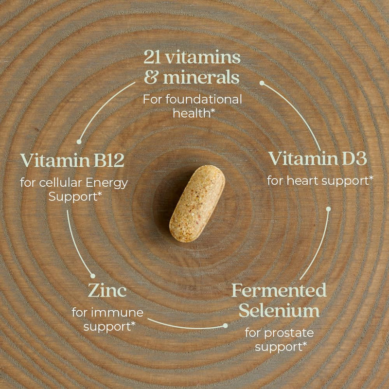 New Chapter Every Man's One Daily Multivitamin - Supports Immune, Energy & Bone Health - Contains Fermented Ingredients, Organic Vegetables & Herbs - Vegetarian, Kosher & Gluten-Free - 96 Tablets 96 Count (Pack of 1)