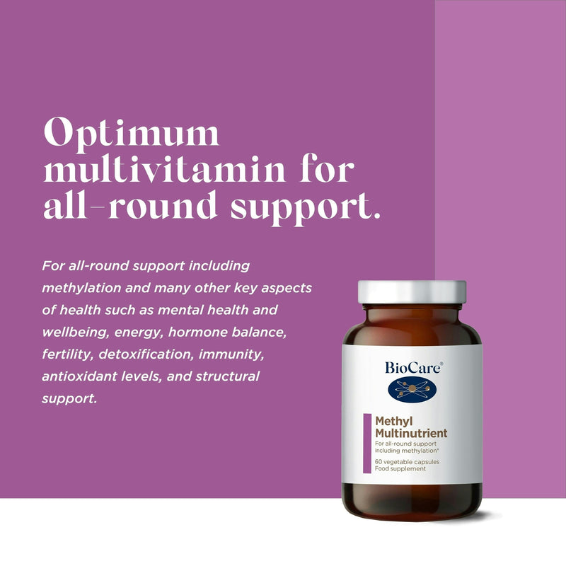 BioCare Methyl Multinutrient | Vegetable Capsules | High Potency Multinutrient | for All-Round Support, Including Methylation | Suitable for Vegetarians and Vegans | 60 Capsules 60 count (Pack of 1)