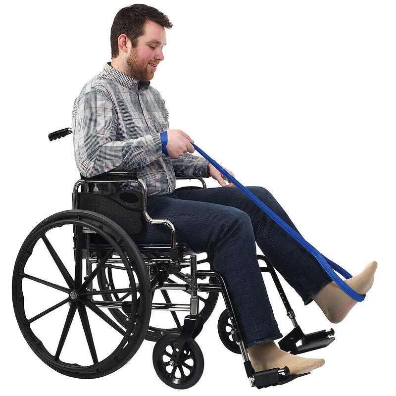 [Australia] - Sammons Preston Soft Flexible Leg Lifter, 34" Long, 2 Pack, Leg Strap with Loops for Hands & Feet, Easy to Use Mobility Aid & Leg Riser for Getting in & Out of Beds, Cars, & Wheelchairs 3 Pack Flexible - 34" 