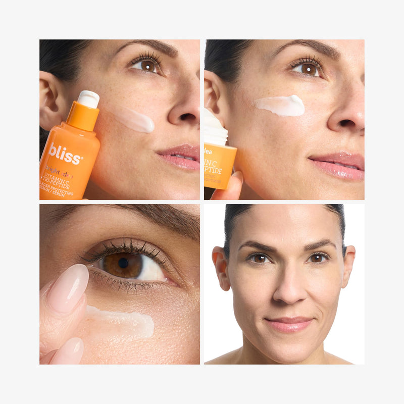 Bliss Glow Getter Vitamin C Brightening Skincare Kit - 3 Pc - Clean & Vegan Bright Idea Total Glow Kit