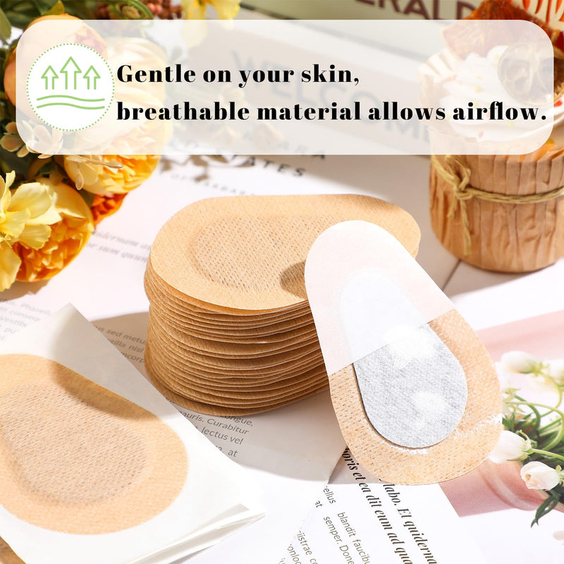 [Australia] - Panitay 40 Pcs Adhesive Eye Patches for Adults Disposable Breathable Medical Eye Patch for Amblyopia Lazy Latex Free Adhesive Bandages for Men(3.3 x 2.3 Inch,Nude) Nude 3.3 x 2.3 Inch 