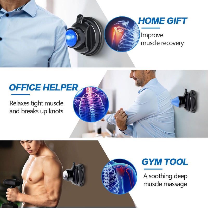 [Australia] - Mountable Massage Ball, 3 in 1 Muscle Recovery Massager, for Pain Relief, Myofascial Release, Knots, and Deep Tissue, Trigger Point Massage Therapy, Ideal Gifts for Loved Ones 1 - Pack - Mountable Ball Kit 