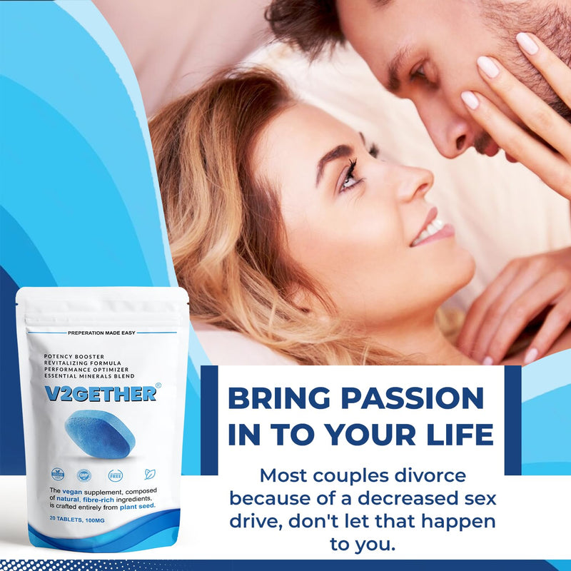 40 Blue Tablets for Men – Fast Acting Natural Supplement for High Stamina & Performance – Powerful Herbal Pills for Enhanced Energy & Vitality
