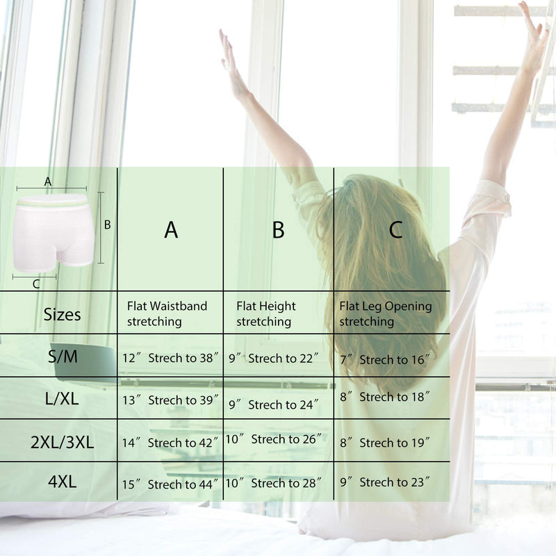 [Australia] - 12 Pack Mesh Underwear Postpartum Hospital Provide Washable Breathable Panties Undies for Delivery, Surgical,Traveling Large/X-Large (Pack of 12) 