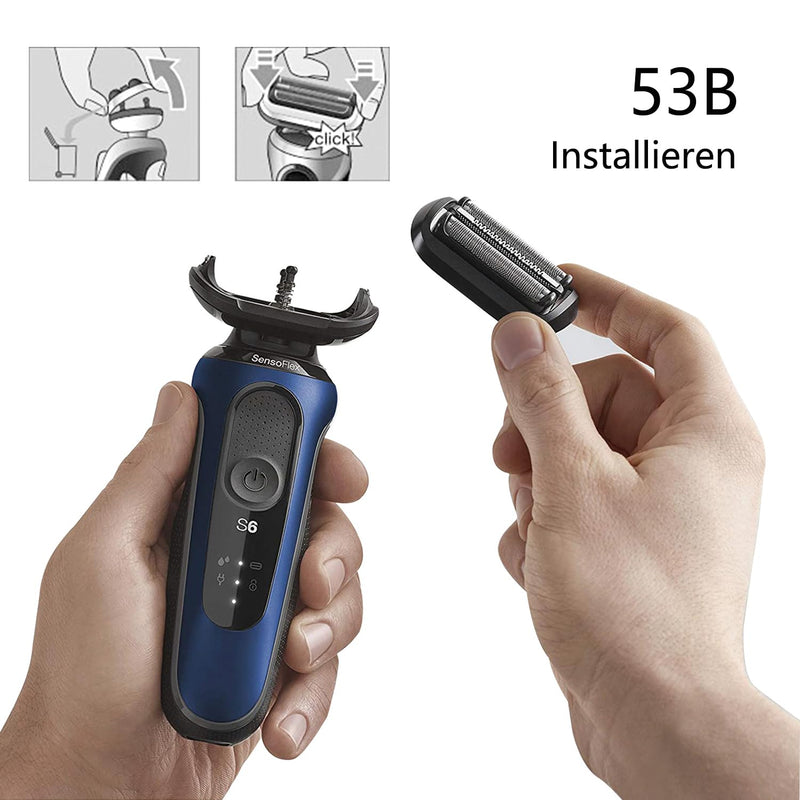 [Australia] - Atewada 53B shaving heads compatible with Braun razors men's 5 and 6 series 5018S 5049S 5762 5764 6075CC 6020S 6040CS shaving head electric shaver replacement shaving head 