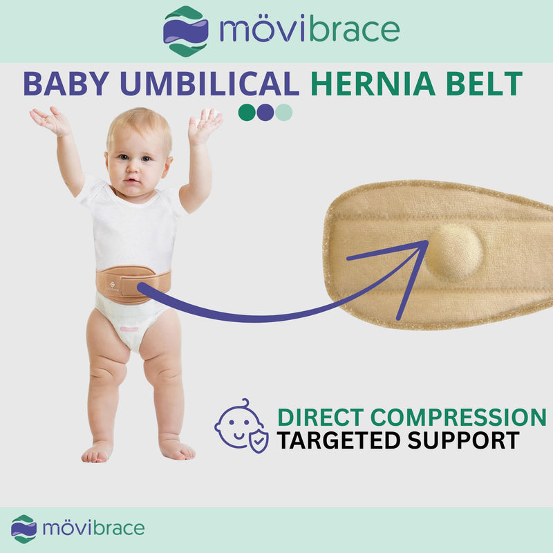 Movibrace Infant and Child Umbilical Navel Hernia Brace (Small) Small
