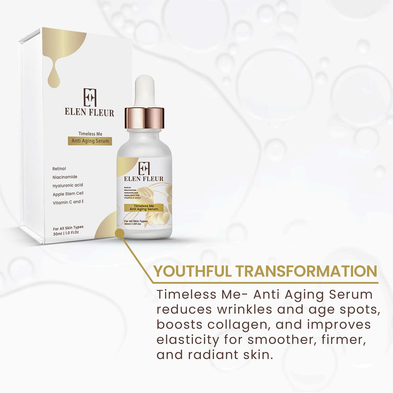 Retinol Collagen Serum – Hydrating & Firming Face Serum with Hyaluronic Acid, Niacinamide, Vitamin C & E – Promotes Smooth, Radiant & Elastic Skin – 30ml