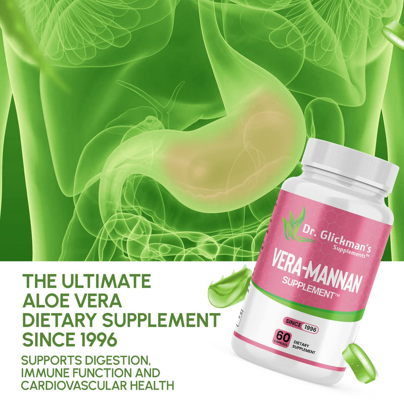 [Australia] - Vera-mannan Aloe Vera Supplement, 1 Bottle, 60 Capsules 