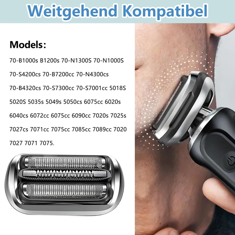 [Australia] - 73s shaving head compatible with Braun Series 7 shaving head & for Braun S7 electric razor head replacement part, suitable for Braun S7 shaving head, for Braun Series 7 of the new generation 7020s 7085cc 7027cs 7071cc etc 73S 