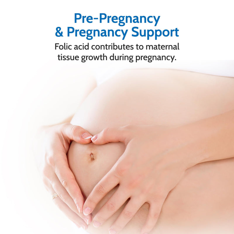 Folic Acid 1000mcg 240 Tablets 8 Month Supply High Strength Vitamin B9 Supports Energy, Blood Formation, Immune System & Pregnancy, Vegan UK Made - Health4All 240 count (Pack of 1)
