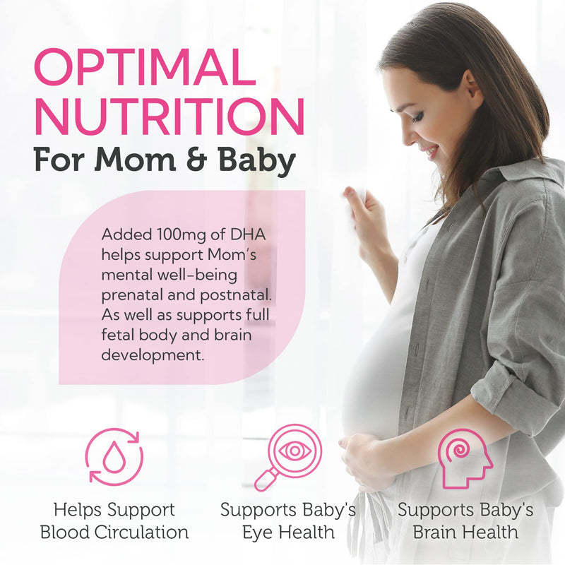 [Australia] - Zahler Mighty Mini Prenatal Vitamin with DHA & Folate - Certified Kosher - All Natural Prenatal Vitamins - Multivitamin for Pregnant Women - 19 Prenatal Vitamins Including Folic Acid (90 Softgels) 