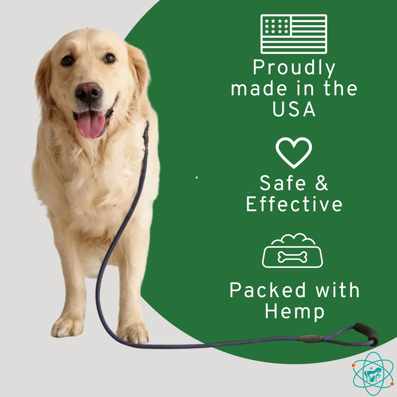 Approx 120 Hemp Chews for Dogs - Dog Hip and Joint Supplement - Pain Relief for Dogs - Senior Old Dog Vitamins and Supplements - Hemp Calming Treats for Dogs 264 Gram - PawsPlanet Australia